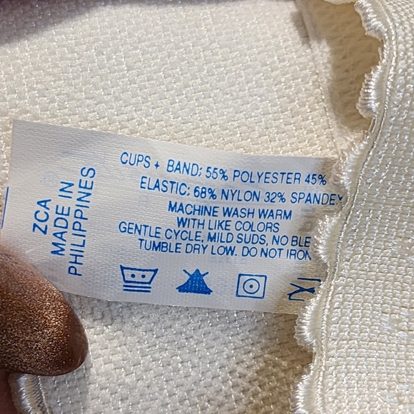 Exquisite Vintage White  Full Coverage Bra with Lace Size 46C - Picture 9 of 11